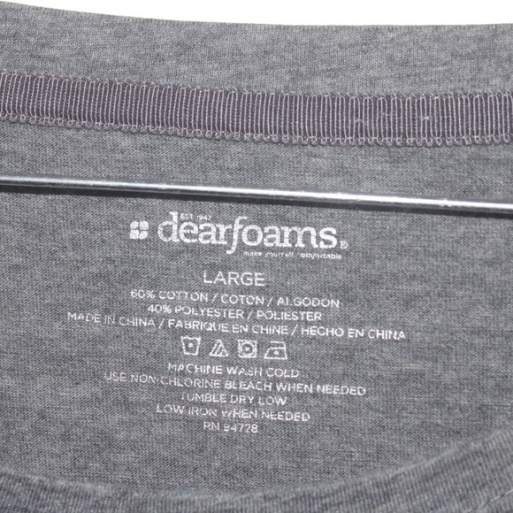 Grey long sleeve tshirt dress WITH POCKETS size L - Picture 5 of 6